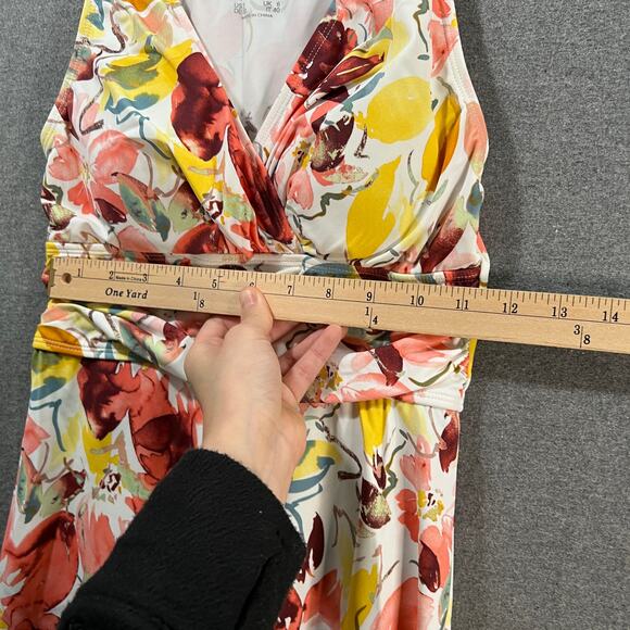 Denim & Co. Beach Handkerchief Hem Tankini with Brief Multicolor Size 2 - Picture 5 of 11